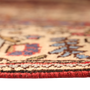 Tabriz Persian Rug 12x9 ft - Semi Antique Medallion Red, Cream Hand Knotted | pile detail | SKU 111145