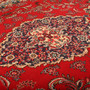 Tabriz Persian Rug 13'5" x 10'0" - Semi Antique Medallion Red, Cream Hand Knotted | back view | SKU 111146