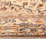 Kashan Persian Rug 11'4" x 7'10" - Semi Antique Medallion Crimson, Navy Blue Hand Knotted | side view | SKU 111147