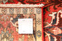 Isfahan Persian Rug 4x2 ft - Semi Antique Eslimi (Arabesque), Shah Abbasi Madder Red, Cream, Burgundy Hand Knotted | side view | SKU 111160