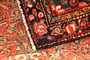 Bibikabad Persian Rug 5'1" x 3'3" - Semi Antique Afshan Red, Blue Hand Knotted | side view | SKU 111162