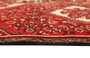 Hamadan Persian Rug 4'2" x 2'7" - Semi Antique Afshan Red, Blue Hand Knotted | pile detail | SKU 111163