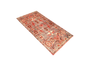 Saveh Persian Rug 5'9" x 3'0" - Semi Antique Medallion Red, Brown Hand Knotted | detail view | SKU 111165
