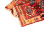 Hamadan Persian Rug 7x1 ft - Semi Antique Afshan Red, Blue Hand Knotted | full view | SKU 111166