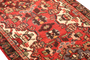Hamadan Persian Rug 15x2 ft - Semi Antique Afshan Red, Blue Hand Knotted | side view | SKU 111169