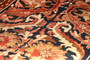 Meshkabad Persian Rug 9x3 ft - Antique Eslimi Arabesque Shah Abbasi Cream Madder Red Navy Blue Hand Knotted | back view | SKU 111170