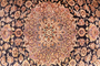 Najafabad Persian Rug 9x6 ft - Semi Antique Medallion Red, Beige Hand Knotted | pile detail | SKU 111173