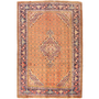 Ardabil Persian Rug 9'4" x 6'3" - Semi Antique Medallion Turquoise, White Hand Knotted | front view | SKU 111176