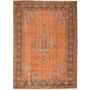 Ardabil Persian Rug 9'6" x 6'8" - Semi Antique Medallion Turquoise, White Hand Knotted | front view | SKU 111178