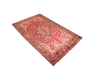 Heriz Persian Rug 11'2" x 8'4" - Semi Antique Medallion Red, Brown Hand Knotted | detail view | SKU 111179