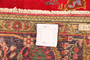 Tabriz Persian Rug 10x6 ft - Semi Antique Shah Abbasi, Medallion (Toranj) Red, Cream, Gold Hand Knotted | back view | SKU 111183