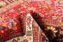 Tabriz Persian Rug 9'10" x 6'10" - Semi Antique Medallion Red, Cream Hand Knotted | detail view | SKU 111186