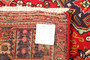 Tabriz Persian Rug 9'10" x 6'10" - Semi Antique Medallion Red, Cream Hand Knotted | corner detail | SKU 111186
