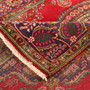 Tabriz Persian Rug 10x6 ft - Semi Antique Shah Abbasi, Medallion (Toranj) Red, Cream, Gold Hand Knotted | side view | SKU 111188