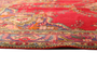 Tabriz Persian Rug 10x6 ft - Semi Antique Medallion Red, Cream Hand Knotted | full view | SKU 111188