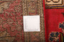 Tabriz Persian Rug 11x8 ft - Semi Antique Medallion (Toranj), Shah Abbasi Red, Cream, Navy Blue Hand Knotted | detail view | SKU 111190
