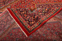 Mahal Persian Rug 13'3" x 9'10" - Semi Antique Medallion Ivory, Pink Hand Knotted | full view | SKU 111191
