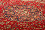 Tabriz Persian Rug 10'2" x 6'11" - Semi Antique Medallion Red, Cream Hand Knotted | back view | SKU 111193