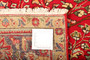 Tabriz Persian Rug 10x6 ft - Semi Antique Shah Abbasi, Medallion (Toranj) Madder Red, Cream, Navy Blue Hand Knotted | full view | SKU 111194