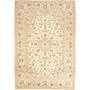 Kashan Persian Rug 9'9" x 6'8" - Semi Antique Medallion Crimson, Navy Blue Hand Knotted | front view | SKU 111196
