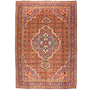 Ardabil Persian Rug 9'6" x 6'8" - Semi Antique Medallion Turquoise, White Hand Knotted | front view | SKU 111197