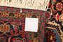 Ardabil Persian Rug 9'6" x 6'8" - Semi Antique Medallion Turquoise, White Hand Knotted | detail view | SKU 111197