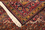 Ardabil Persian Rug 9'5" x 6'8" - Semi Antique Medallion Turquoise, White Hand Knotted | corner detail | SKU 111198