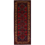 Arak Persian Rug 9'10" x 3'7" - Semi Antique Medallion Crimson, Red Hand Knotted | front view | SKU 111201