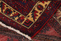 Arak Persian Rug 9x3 ft - Semi Antique Medallion Crimson, Red Hand Knotted | side view | SKU 111201