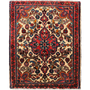 Arak Persian Rug 2x1 ft - Semi Antique Medallion Crimson, Red Hand Knotted | front view | SKU 111204