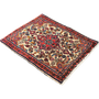 Arak Persian Rug 2'6" x 1'12" - Semi Antique Medallion Crimson, Red Hand Knotted | pile detail | SKU 111204