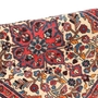 Arak Persian Rug 2'6" x 1'12" - Semi Antique Medallion Crimson, Red Hand Knotted | corner detail | SKU 111204