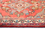 Arak Persian Rug 2'9" x 2'1" - Semi Antique Medallion Crimson, Red Hand Knotted | side view | SKU 111205