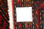 Lori Persian Rug 9x3 ft - Semi Antique Geometric Red, Brown Hand Knotted | corner detail | SKU 111208
