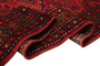 Lori Persian Rug 9'10" x 3'8" - Semi Antique Geometric Red, Brown Hand Knotted | back view | SKU 111208