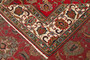 Tabriz Persian Rug 13'1" x 9'8" - Semi Antique Medallion Red, Cream Hand Knotted | full view | SKU 111210