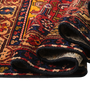 Hamadan Persian Rug 10'3" x 3'7" - Semi Antique Afshan Red, Blue Hand Knotted | detail view | SKU 111217