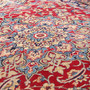 Najafabad Persian Rug 13'1" x 9'10" - Semi Antique Medallion Red, Beige Hand Knotted | side view | SKU 111220