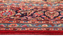 Mashhad Persian Rug 12x9 ft - Semi Antique Eslimi Medallion Madder Red Navy Blue Cream Hand Knotted | back view | SKU 111221