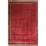 Arak Persian Rug 9'6" x 6'3" - Semi Antique Medallion Crimson, Red Hand Knotted | front view | SKU 111223