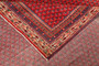 Arak Persian Rug 9x6 ft - Semi Antique Medallion Crimson, Red Hand Knotted | full view | SKU 111223