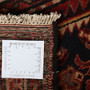 Hamadan Persian Rug 8x3 ft - Semi Antique Afshan Red, Blue Hand Knotted | full view | SKU 111226