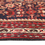 Hamadan Persian Rug 8'10" x 3'9" - Semi Antique Afshan Red, Blue Hand Knotted | side view | SKU 111226