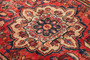 Lilihan Persian Rug 12'6" x 2'9" - Semi Antique Geometric Red, Navy Blue Hand Knotted | full view | SKU 111227