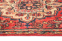 Lilihan Persian Rug 12'6" x 2'9" - Semi Antique Geometric Red, Navy Blue Hand Knotted | back view | SKU 111227