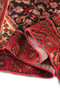 Hamadan Persian Rug 9'10" x 3'5" - Semi Antique Afshan Red, Blue Hand Knotted | side view | SKU 111233