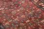 Hamadan Persian Rug 6x3 ft - Semi Antique Afshan Red, Blue Hand Knotted | full view | SKU 111236
