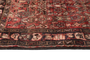 Hamadan Persian Rug 6'7" x 3'8" - Semi Antique Afshan Red, Blue Hand Knotted | texture detail | SKU 111236