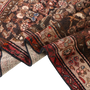 Hamadan Persian Rug 6'3" x 3'8" - Semi Antique Afshan Red, Blue Hand Knotted | detail view | SKU 111237