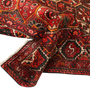 Bakhtiari Persian Rug 9'11" x 7'3" - Semi Antique Medallion Blue, Crimson Hand Knotted | detail view | SKU 111301